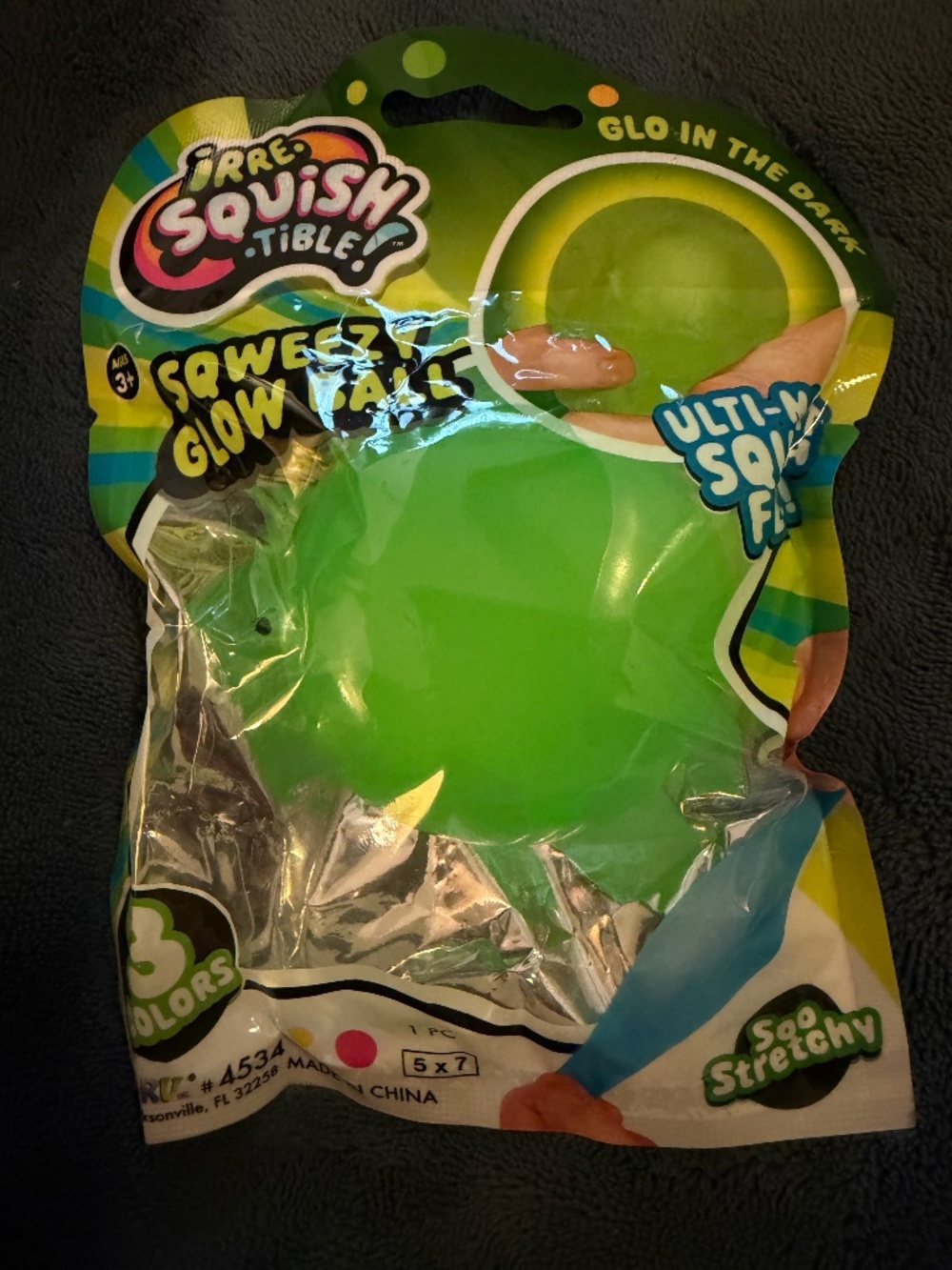 Green Squishy Glow Ball